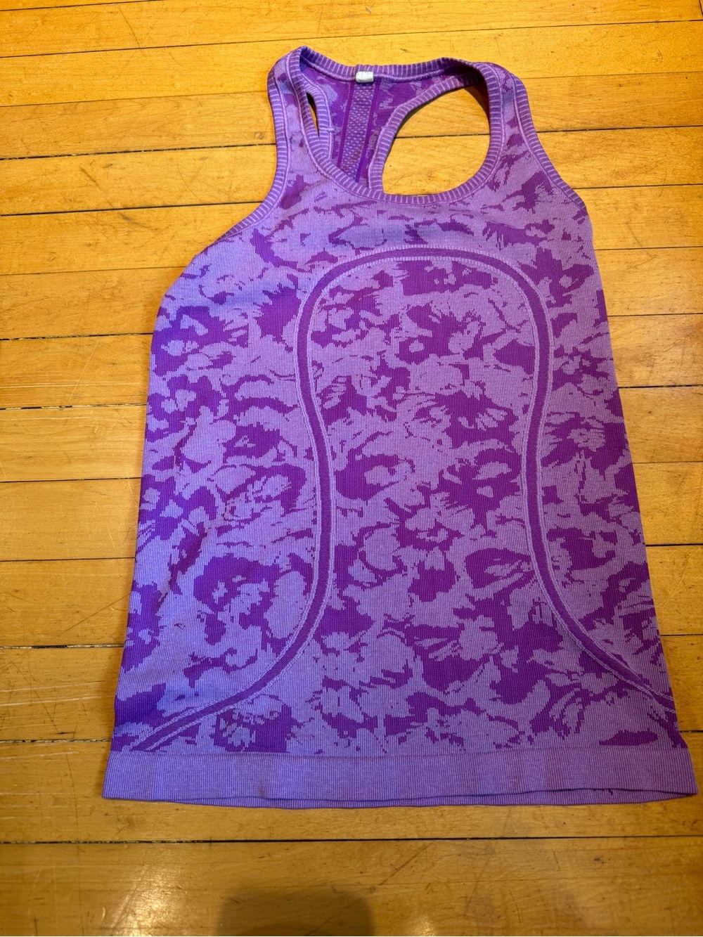 Lululemon Purple Patterned Racerback Tank Top - Women